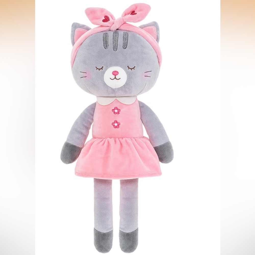 Lazada | Stuffed Cat Dolls Animal Kitty Plush Toy 16” Gray Plush Toy